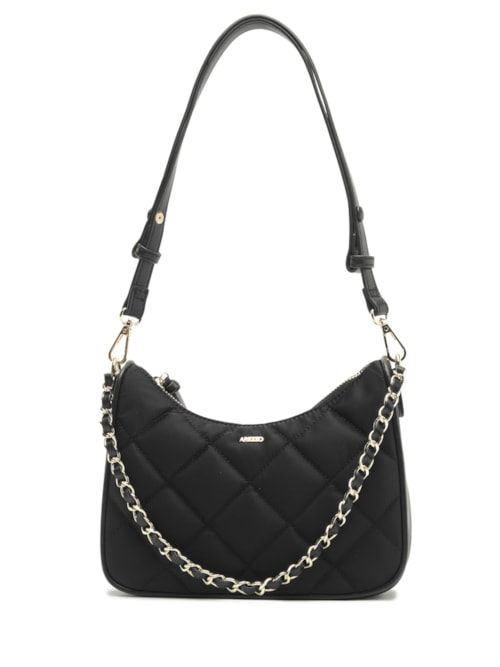 Bolsa Feminina Pequena Nylon Eco Calf - Preto Bolsa Feminina Pequena Nylon Eco Calf - Preto
