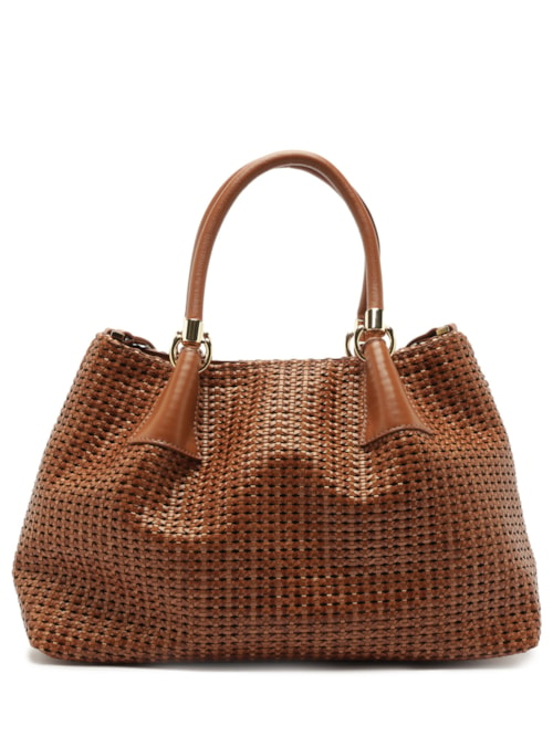 Bolsa Feminina Grande Tra Essen/Veg - Marrom Bolsa Feminina Grande Tra Essen/Veg - Marrom