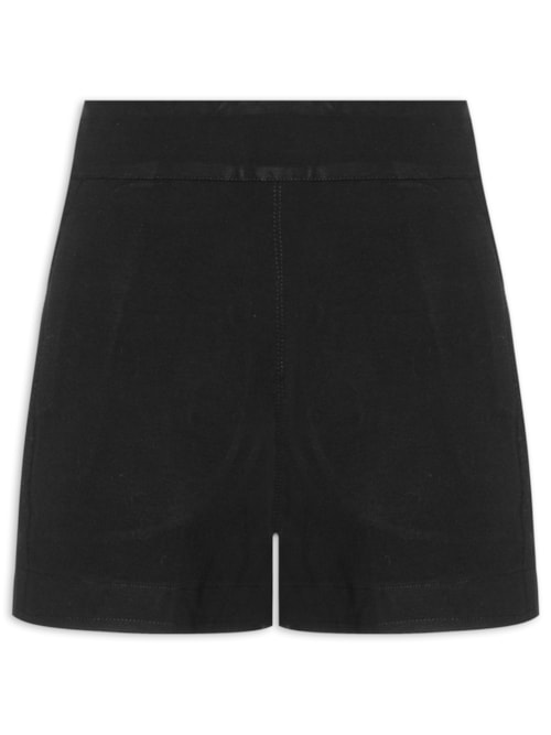 Short Recorte Diagonal Preto - Preto Short Recorte Diagonal Preto - Preto