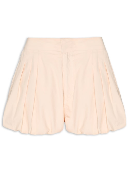 Short Feminino Sarja Bubble I26 - Bege