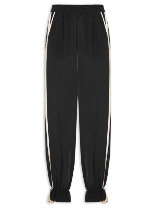 Calça Feminina Bicolor Com Detalhe - Preto Calça Feminina Bicolor Com Detalhe - Preto