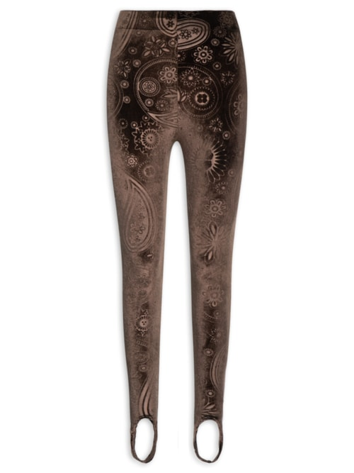 Calça Feminina Veludo Stamp - Marrom Calça Feminina Veludo Stamp - Marrom