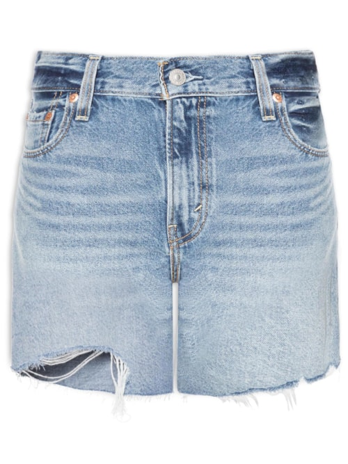 Short Feminino Ribcage Zip - Azul Short Feminino Ribcage Zip - Azul