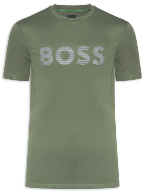 Camiseta Masculina Slim-Fit com Logo Tee Ac - Bege Camiseta Masculina Slim-Fit com Logo Tee Ac - Bege