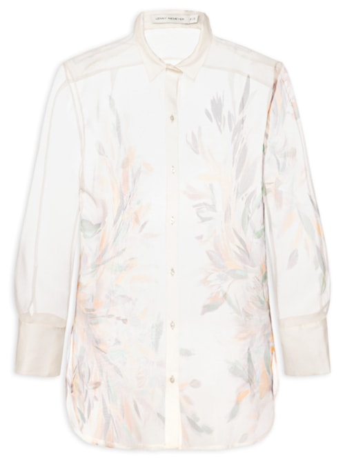 Camisa Feminina Organza Comfort - Bege Camisa Feminina Organza Comfort - Bege