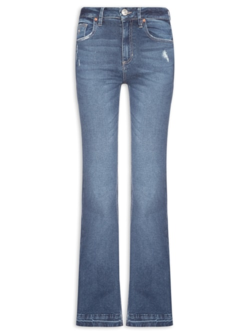 Calça Feminina Cecily Bootcut Aged - Azul