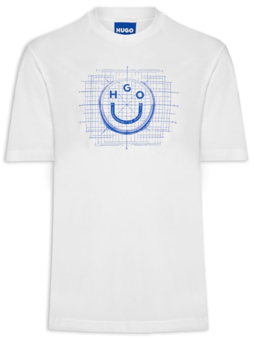 Camiseta Masculina Regular Fit Crew Neck Namerix - Branco Camiseta Masculina Regular Fit Crew Neck Namerix - Branco
