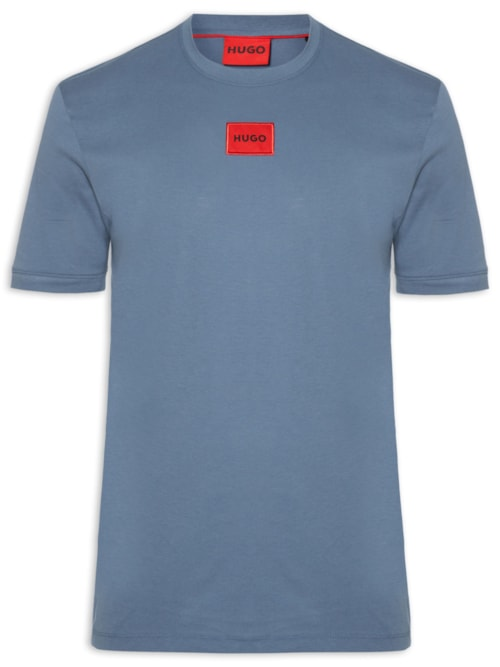 Camiseta Masculina Manga Curta Diragolino - Azul Camiseta Masculina Manga Curta Diragolino - Azul