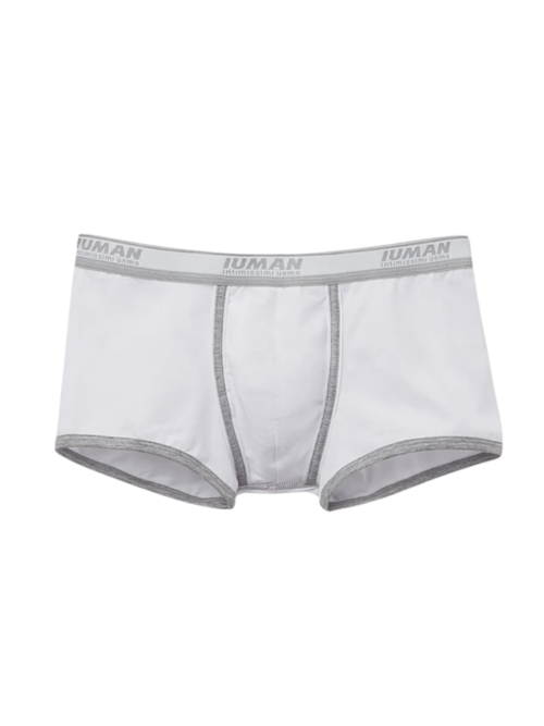 Cueca Boxer Com Logotipo Em Algodão Supima - Branco Cueca Boxer Com Logotipo Em Algodão Supima - Branco