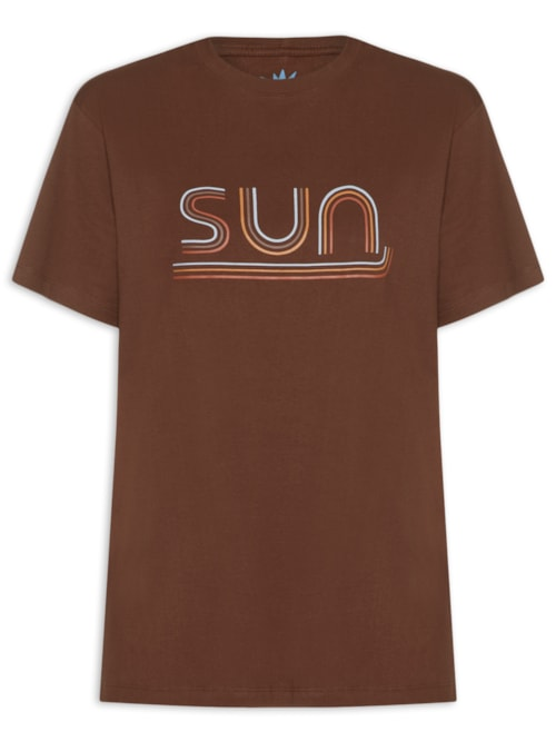 Camiseta Feminina Silk Sun - Marrom Camiseta Feminina Silk Sun - Marrom