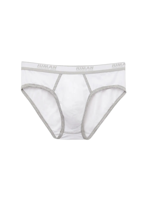 Cueca Slip Com Logotipo Em Algodão Supima - Branco Cueca Slip Com Logotipo Em Algodão Supima - Branco