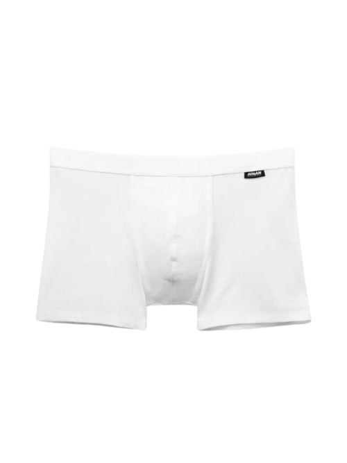 Cueca Boxer "a Indestrutível" Em Algodão Supima - Branco Cueca Boxer "a Indestrutível" Em Algodão Supima - Branco