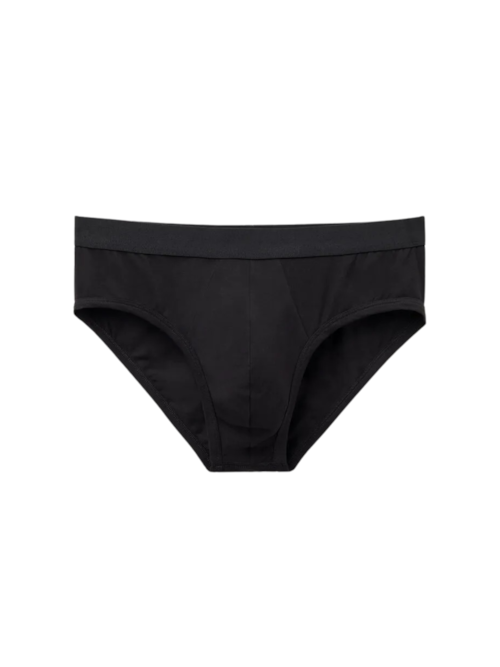 Cueca Slip Em Algodão Supima Com Elástico Visível - Preto Cueca Slip Em Algodão Supima Com Elástico Visível - Preto