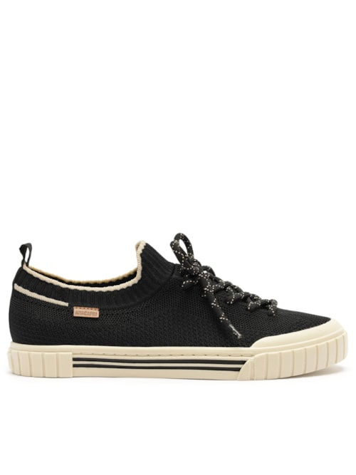 Tênis Feminino Knit Alê - Preto Tênis Feminino Knit Alê - Preto