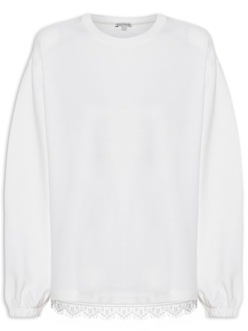 Blusa Feminina Favi Manga Longa - Branco Blusa Feminina Favi Manga Longa - Branco