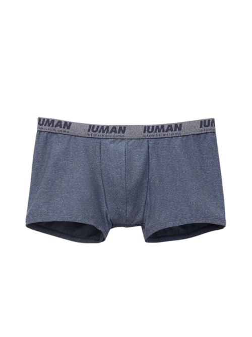 Cueca Boxer Em Microfibra Com Logótipo - Azul Cueca Boxer Em Microfibra Com Logótipo - Azul