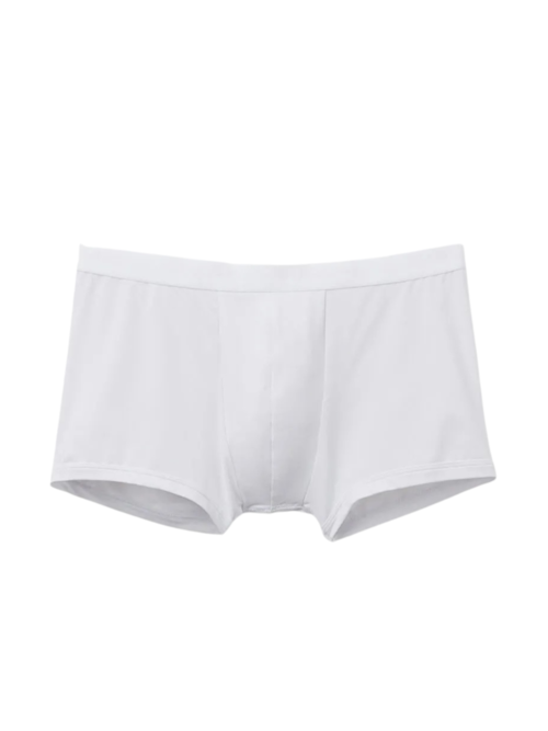 Cueca Boxer Em Microfibra Com Logótipo - Branco Cueca Boxer Em Microfibra Com Logótipo - Branco