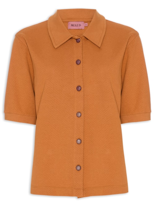 Camisa Feminina Polo Honey I26 - Laranja Camisa Feminina Polo Honey I26 - Laranja