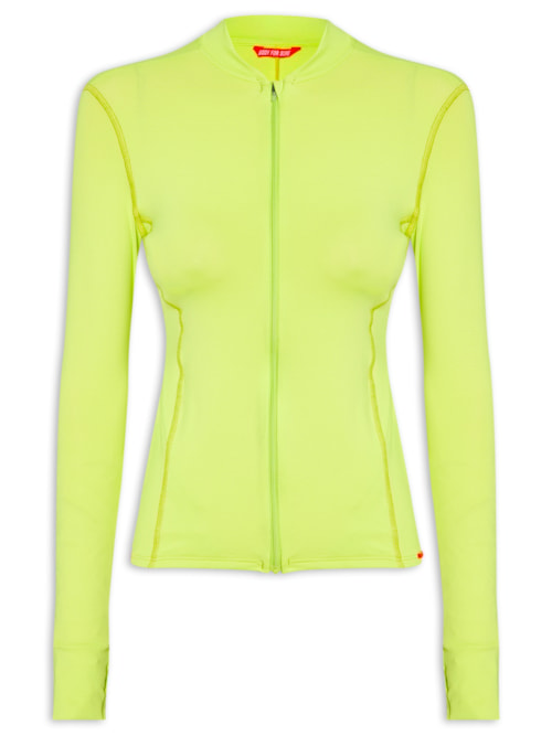 Casaco Feminino Liso - Verde Neon
