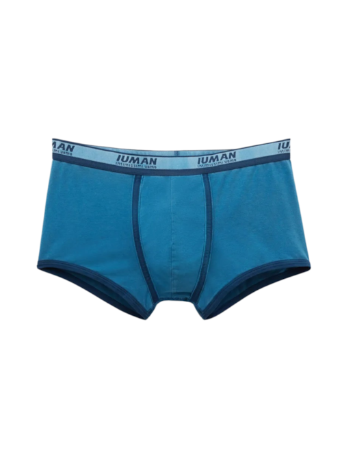 Cueca Boxer Washed Collection Em Algodão Supima - Azul Cueca Boxer Washed Collection Em Algodão Supima - Azul