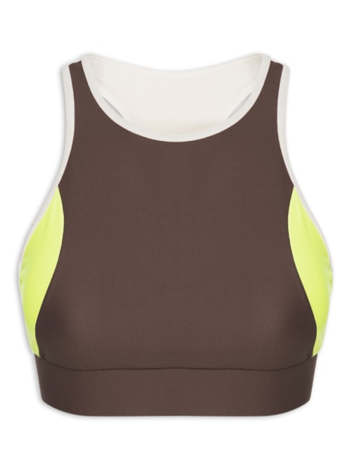 Top Nadador Liso - Marrom Top Nadador Liso - Marrom