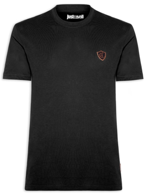 Camiseta Masculina JC Short Sleeve Patch Shield - Preto Camiseta Masculina JC Short Sleeve Patch Shield - Preto