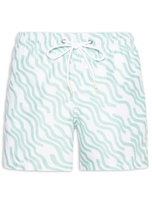Short Masculino De Praia Estampa Curves - Verde Short Masculino De Praia Estampa Curves - Verde