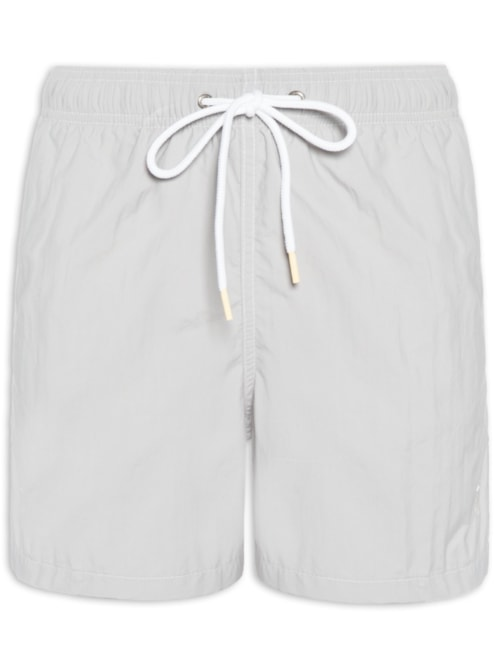 Short Masculino Liso De Praia - Cinza