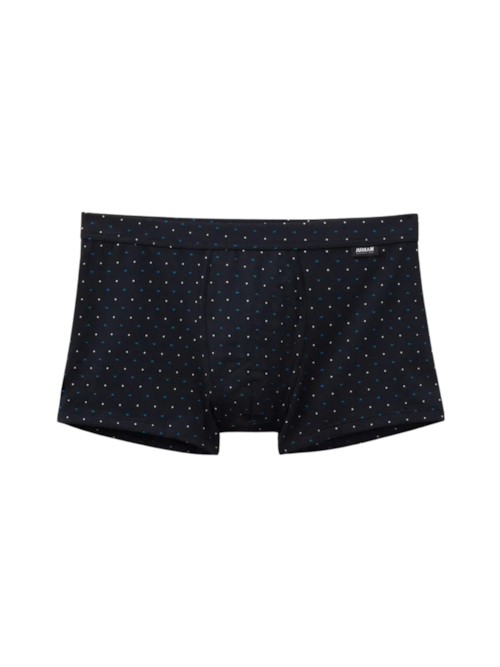 Cueca Boxer Com Padrão Geométrico Em Algodão Supima - Azul Cueca Boxer Com Padrão Geométrico Em Algodão Supima - Azul