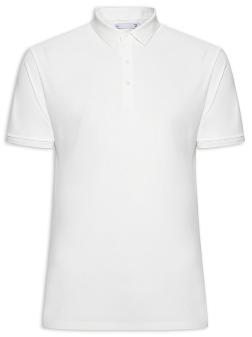 Polo Masculina Toque Gelado Sem Costura - Branco Polo Masculina Toque Gelado Sem Costura - Branco