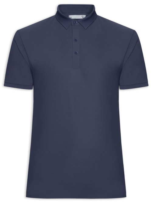 Polo Masculina Toque Gelado Sem Costura - Azul Polo Masculina Toque Gelado Sem Costura - Azul
