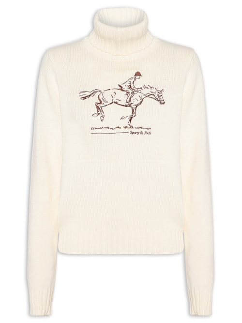 Suéter Feminino Knitted Turtleneck - Off White Suéter Feminino Knitted Turtleneck - Off White