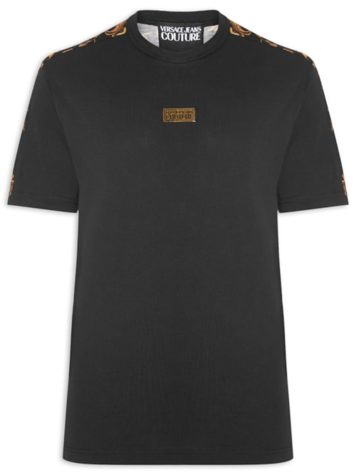 Camiseta Masculina Contr Barroco Print - Preto Camiseta Masculina Contr Barroco Print - Preto