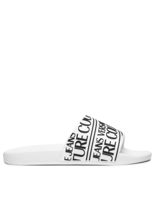 Chinelo Masculino Vjc Fondo Slide Logo Stp - Branco Chinelo Masculino Vjc Fondo Slide Logo Stp - Branco