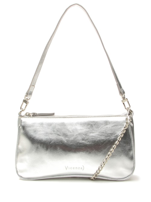 Bolsa Feminina Sintética Napa Iron Other - Prateado Bolsa Feminina Sintética Napa Iron Other - Prateado