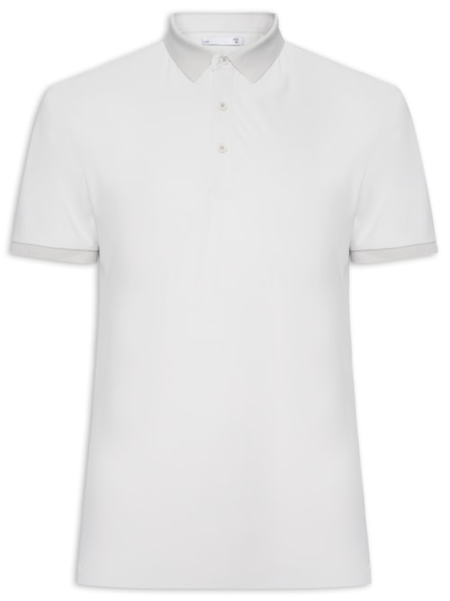 Polo Masculina Toque Gelado Sem Costura - Cinza Polo Masculina Toque Gelado Sem Costura - Cinza