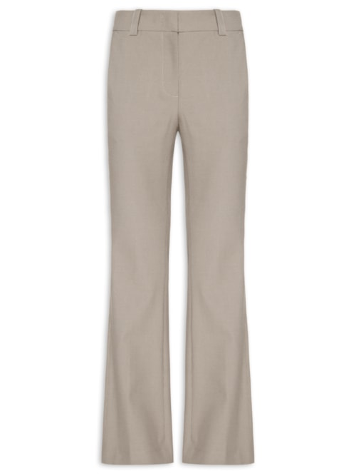Calça Feminina Bootcut Xadrez - Marrom