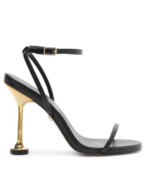 Sandália Feminina Salto Fino Nappa Valencia - Preto Sandália Feminina Salto Fino Nappa Valencia - Preto