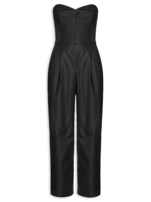 Macacão Feminino Corselet Prega E Vinco - Preto Macacão Feminino Corselet Prega E Vinco - Preto