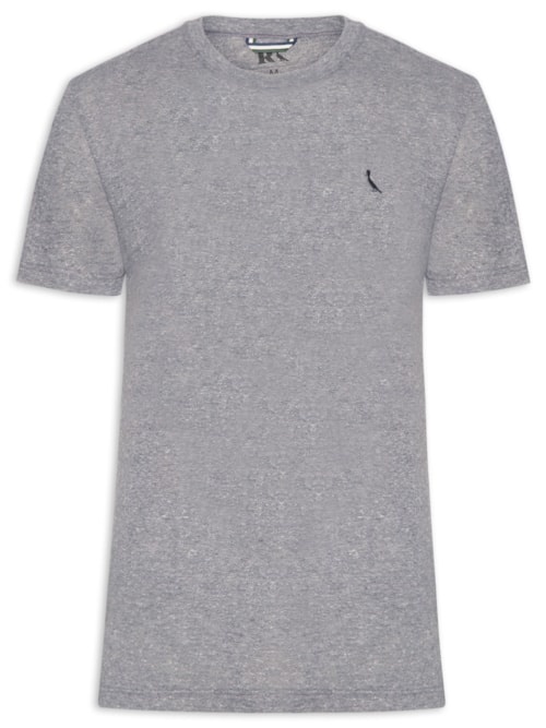Camiseta Masculina Slim Malha - Cinza Camiseta Masculina Slim Malha - Cinza