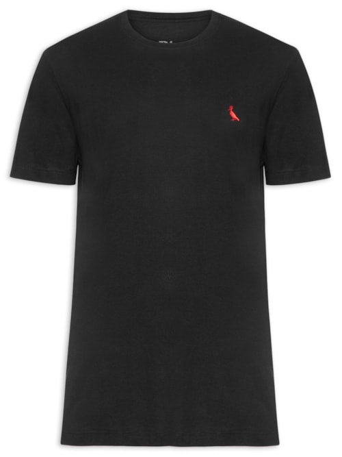 Camiseta Masculina PicaPau Algodão Peruano - Preto Camiseta Masculina PicaPau Algodão Peruano - Preto