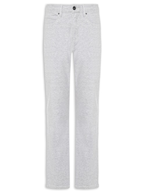 Calça Masculina 5 Pockets Moletom - Cinza