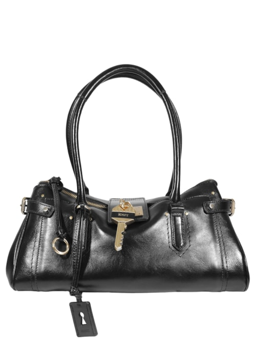 Bolsa Feminina Tote The Secret Couro - Preto Bolsa Feminina Tote The Secret Couro - Preto