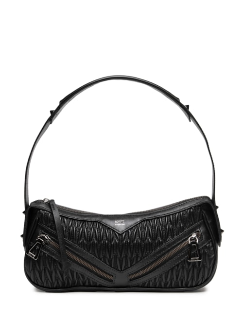Bolsa Feminina Tiracolo Suki Pequena Couro - Preto Bolsa Feminina Tiracolo Suki Pequena Couro - Preto