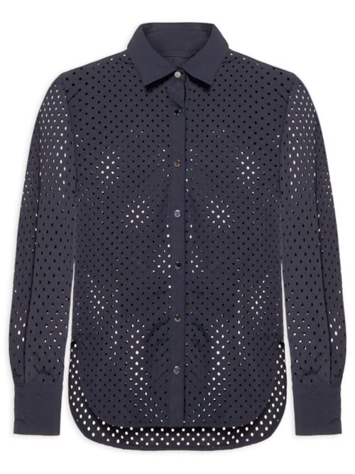Camisa Feminina Brigitte - Azul Camisa Feminina Brigitte - Azul