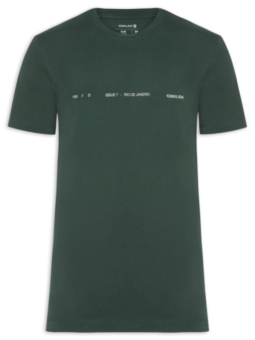 Camiseta Masculino Vintage Issue7 - Verde Camiseta Masculino Vintage Issue7 - Verde