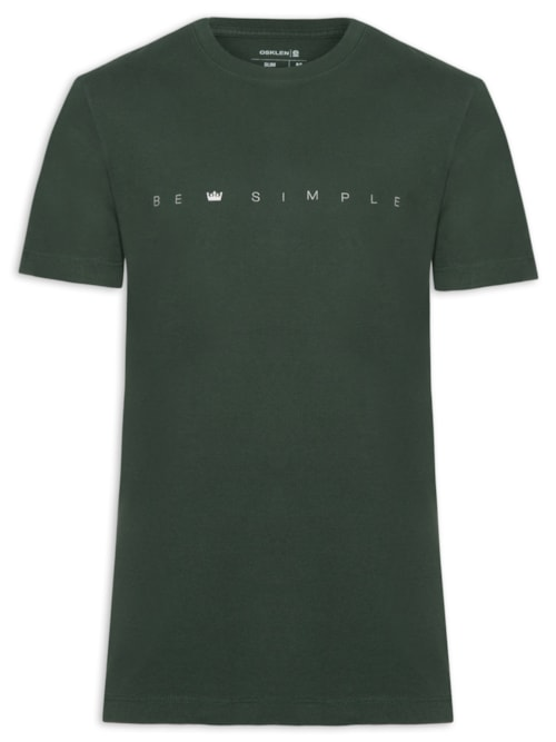 Camiseta Masculina Vintage Be Simple - Verde Camiseta Masculina Vintage Be Simple - Verde
