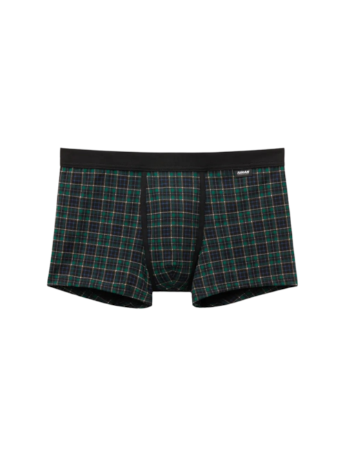 Cueca Boxer Xadrez Em Algodão Supima - Verde Cueca Boxer Xadrez Em Algodão Supima - Verde