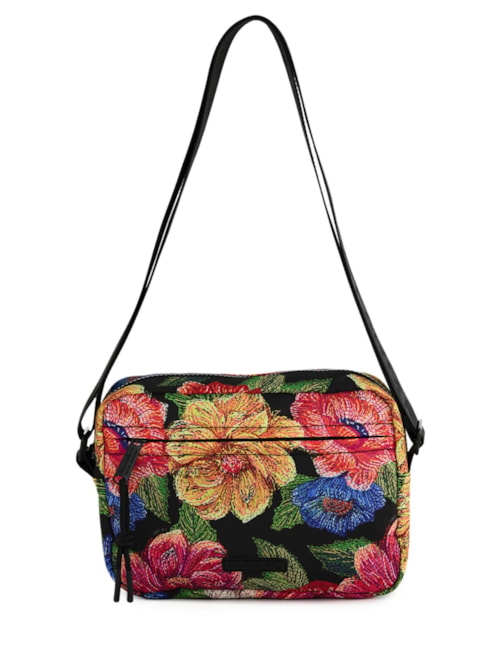 Bolsa Feminina Ziriguidum Floral Paraiso - Preto