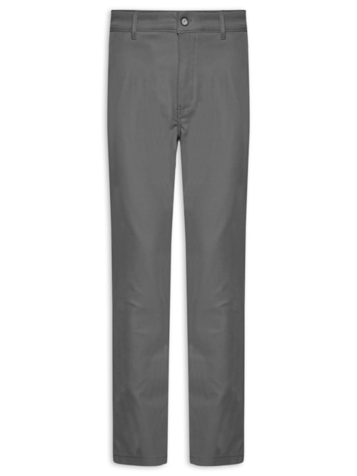 Calça Masculina Em Chino Reta - Cinza